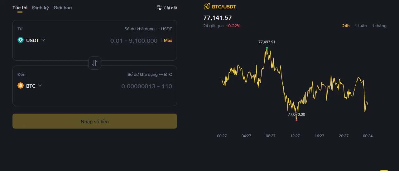 Binance Convert có mất phí không? So với lệnh Spot