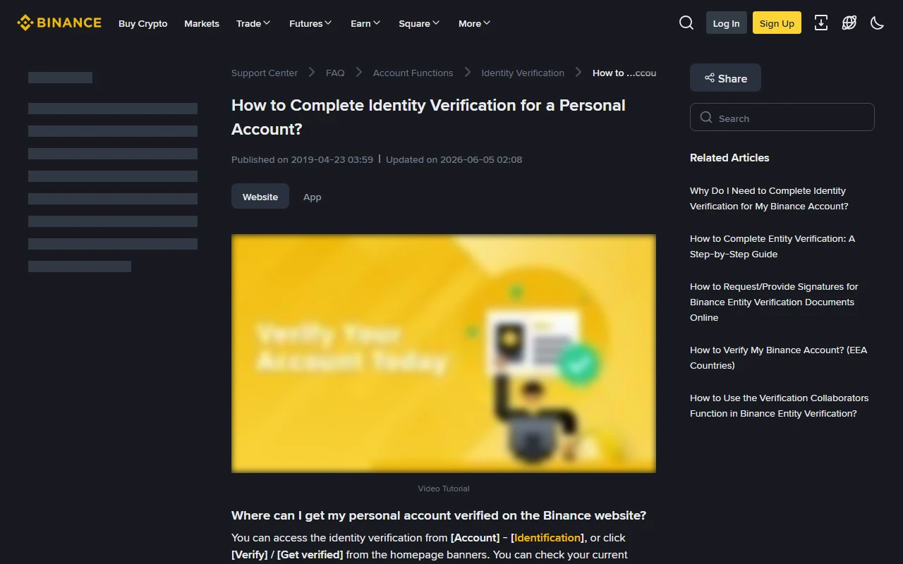 KYC Binance bị từ chối: 6 lỗi cần kiểm tra