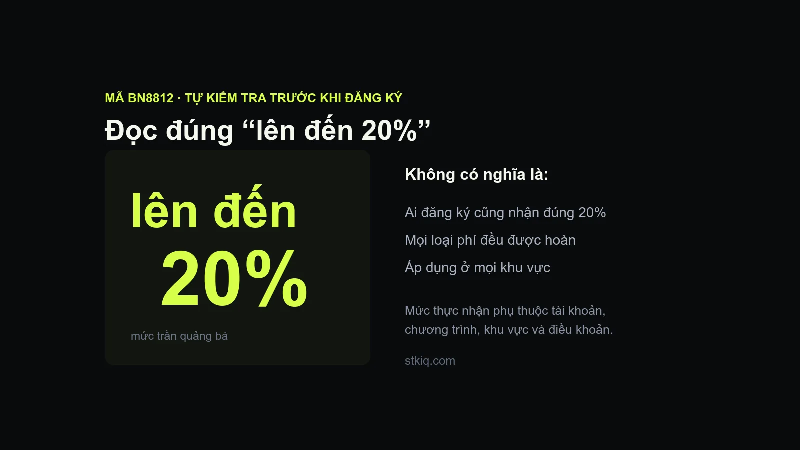 Mã Binance BN8812: cách kiểm tra hoàn phí